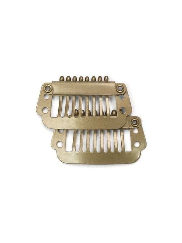 Clips Blonds De Fixation Pour Perruque X2