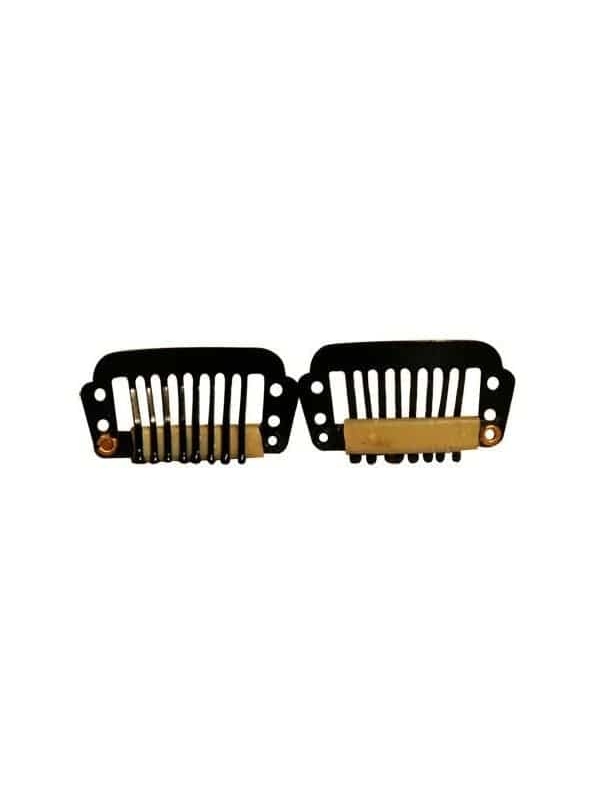 Clips De Fixation Pour Perruque Noir X2