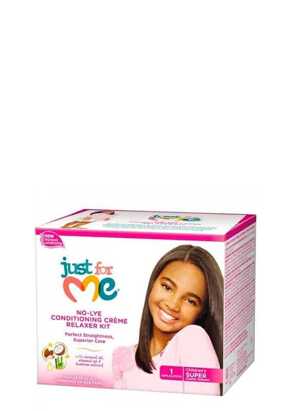 No-lye Conditioning Creme Relaxer Kit Cheveux Épa...