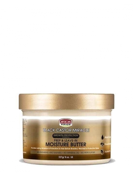 BLACK CASTOR MIRACLE PREP & LEAVE-IN MOISTURE BUTTER