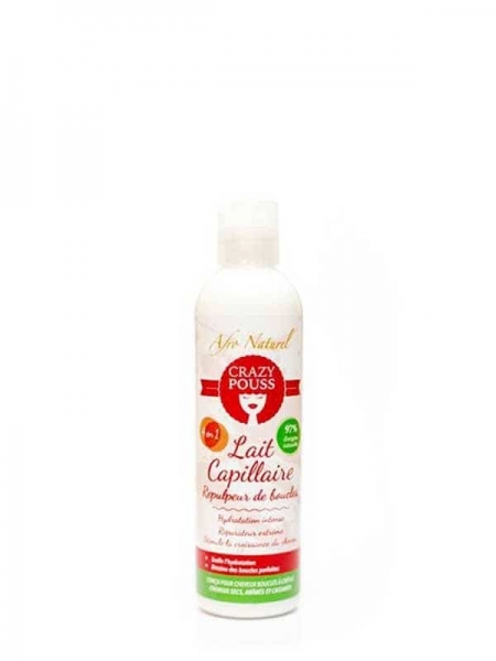 Lait Capillaire 4 En 1 Repulpeur De Boucles 250 Ml Crazy Pouss Lait Capillaire 4 En 1 Repulpeur De Boucles 250 Ml Crazy Pouss