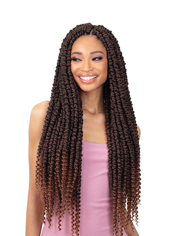 Crochet Braid Semi Naturel Large Passion twist 24...