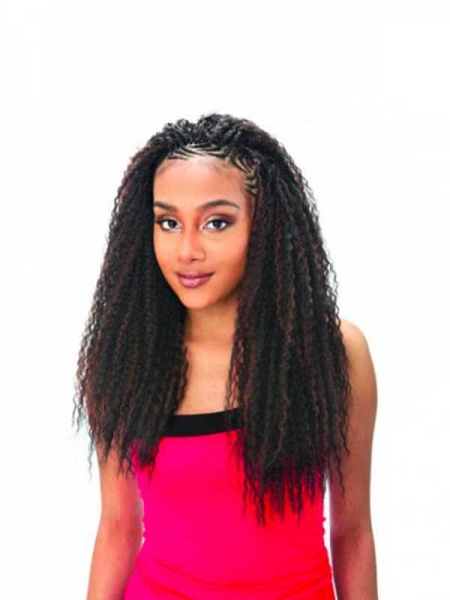 Tresses Brazilian Curl Braid Model Model