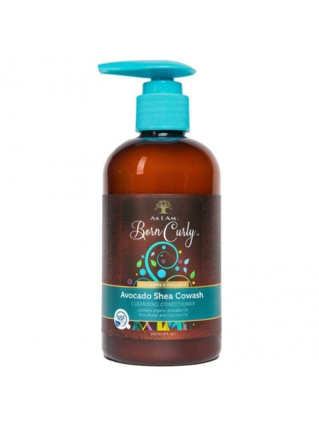 Born Curly Après Shampooing Nettoyant À L'avocat Et Au Karité 240ml as I Am