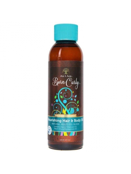 BORN CURLY HUILE NOURRISSANTE CORPS & CHEVEUX 120ML ASIAM