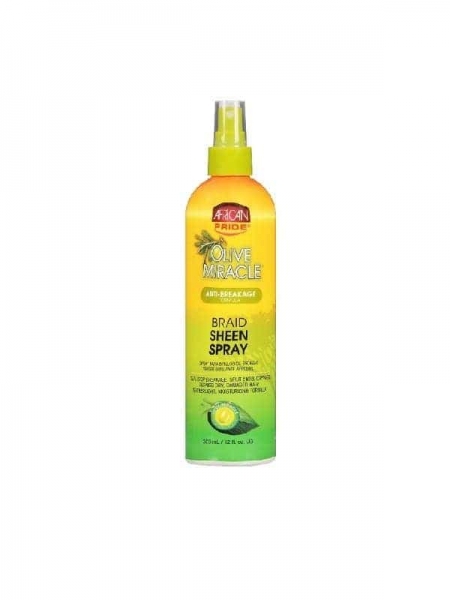African Pride Olive Miracle Braid Sheen Spray