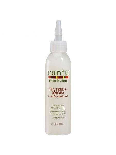 Cantu Shea Butter Tea Tree & Jojoba Hair & Scalp Oil 180ml Cantu Shea Butter Tea Tree & Jojoba Hair & Scalp Oil 180ml