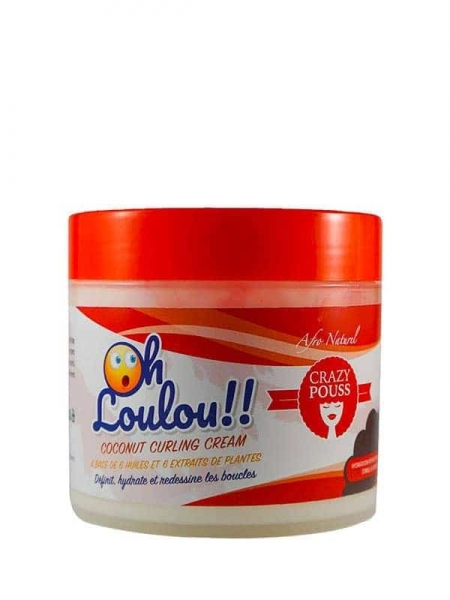 Crazy Pouss Oh Loulou!! Coconut Curling Cream 500ml Afro Naturel