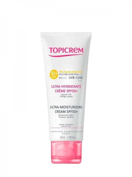 Crème Ultra Hydratante Visage & Corps 40 Ml Spf 50 Uvb + Uvb Topicrem
