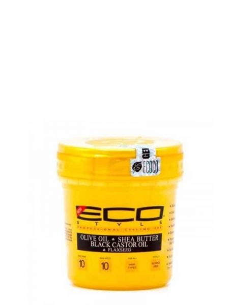Eco Style Gold Olive Oil & Shea Butter Black Castor Oil & Flaxseed Styling Gel 236ml