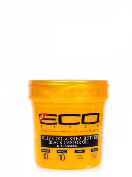 Eco Style Gold Olive Oil & Shea Butter Black Castor Oil & Flaxseed Styling Gel 473ml