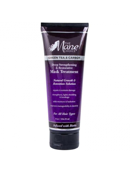 Green Tea & Carrot Deep Strengthening & Restorative Mask Treatment 236 Ml the Mane Choice