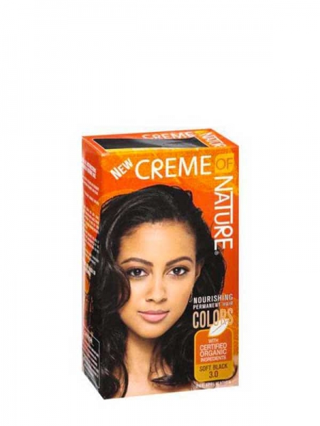 Hair Dye Color Soft Black 3.0 Creme of Nature