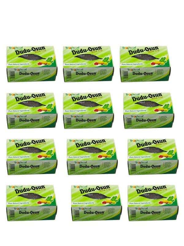 Lot De 12 Savon Noir Tropical Naturals 150g Dudu O...