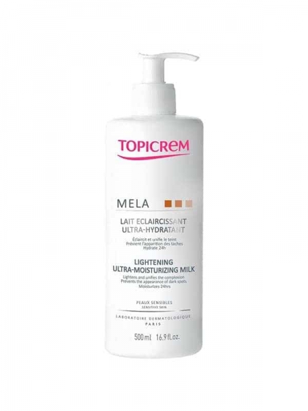 Mela Lait Éclaircissant Ultra Hydratant Topicrem 500ml
