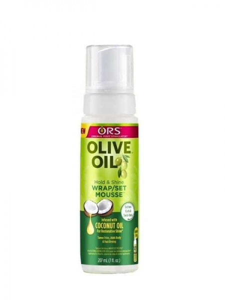 Olive Oil Mousse Stimulante Pour Envelopper/mise en Plis 207 Ml Ors