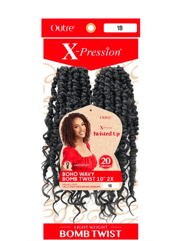 Crochet Braids Boho Wavy Bomb Twist X-pression 2x ...