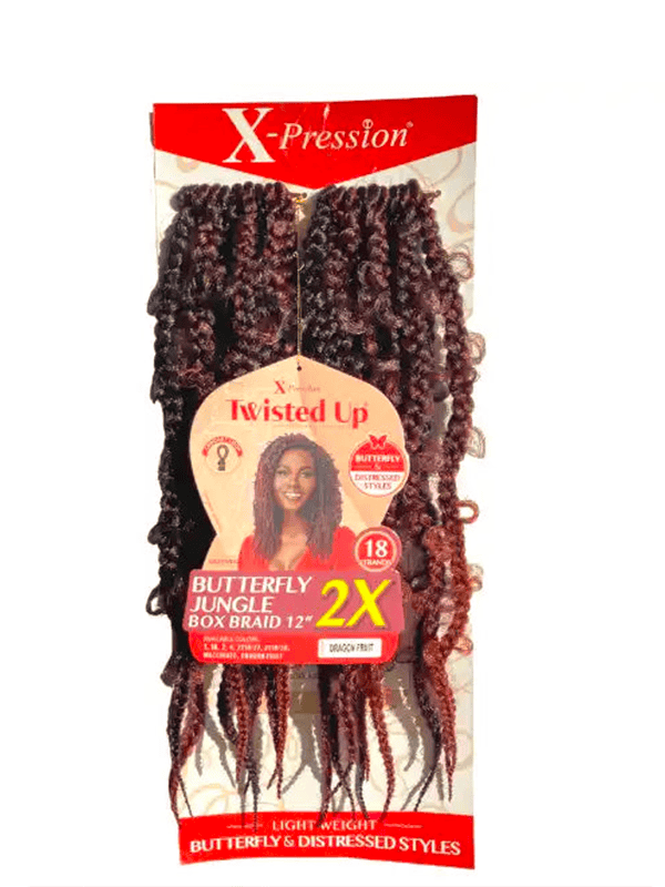 Rajouts Crochet Butterfly Braids Jungle 12 Pouces - Outré
