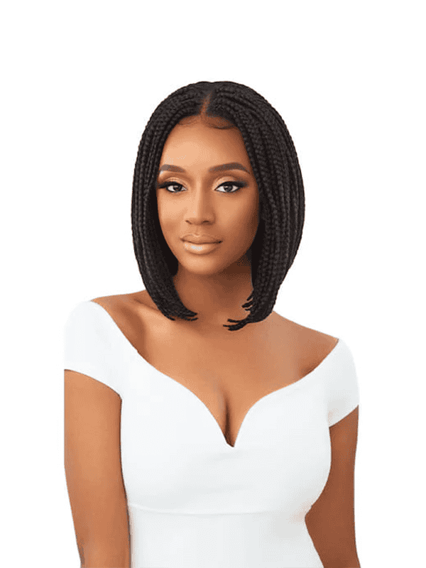 perruque tressée lace 4x4 box braid bob - outré