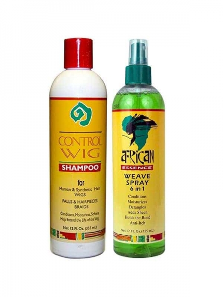 Pack Control Wig Shampooing + Weave Spray 6 en 1 African Essence