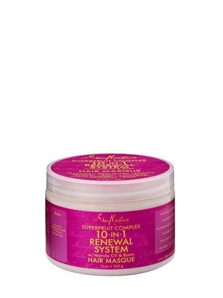 Superfruit Complex 10 in 1 Renewal System With Marula Oil and Biotin Hair Masque 340 G Shea Moisture