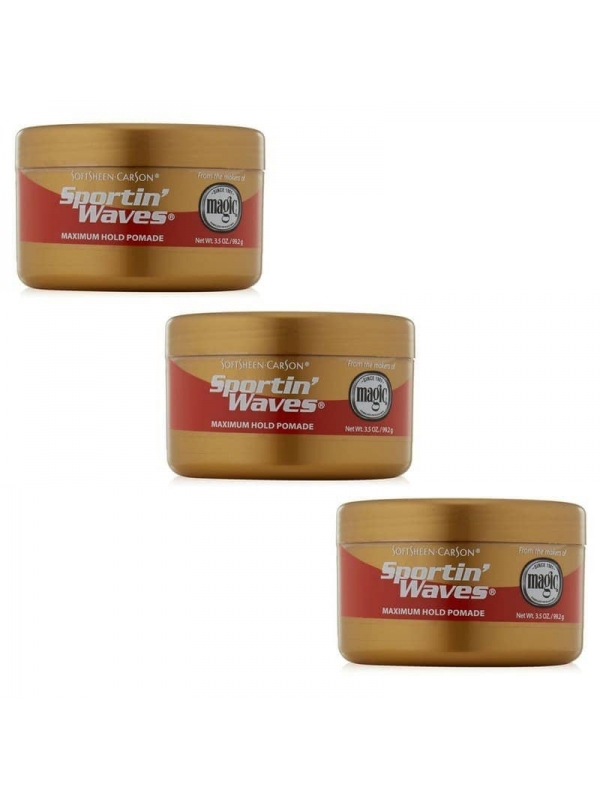 Lot De 3 Sportin Waves Gel Pomade Fixation Maximal...