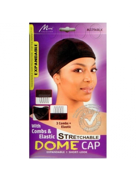 Murry Extensible Dôme Cap M2256blk (3 Peignes + Élastique) Magic Collection